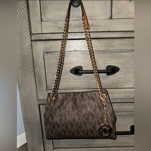 Michael Kors Brown Jet Set Chain shoulder bag